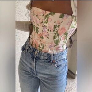 Zara Floral Corset Top